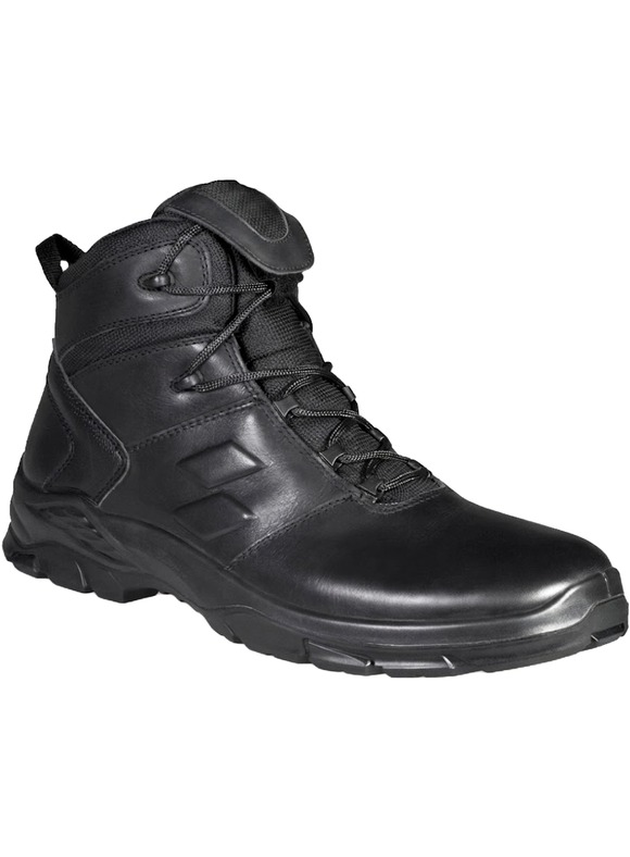 Buty taktyczne średnie PRO MID BLACK OPC MILITARY - trzewiki mundurowe z membraną WR